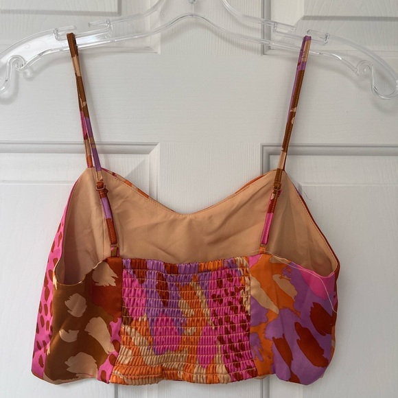 Christian Lacroix Abstract Print Cropped Cami Top XS - Picture 4 of 11